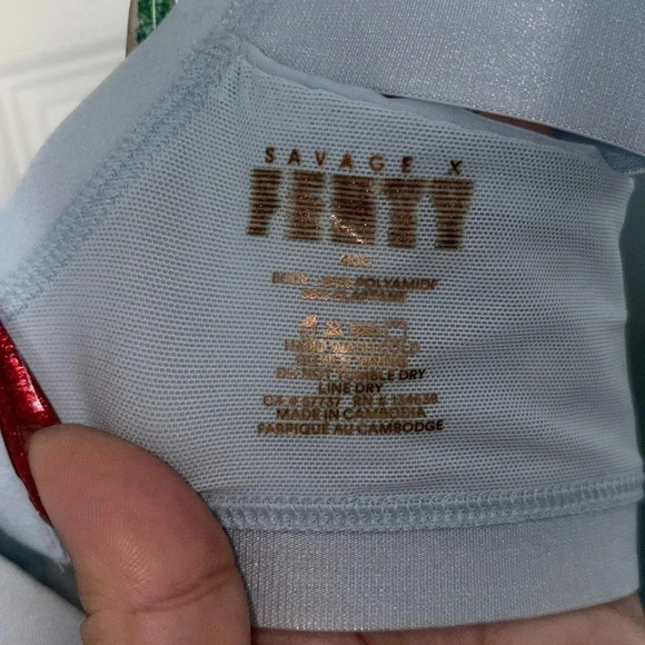 Savage X Fenty Blue T-Shirt Bra Size 40C - Picture 5 of 5